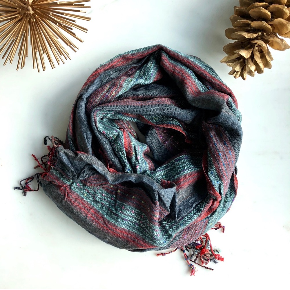 Sisley multi-colored striped scarf